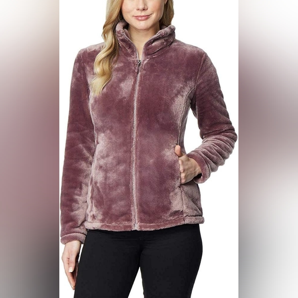 32 Degrees‎ Winter Dusty Purple Plush Velvet Faux Fur Teddy Jacket Outdoors